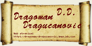 Dragoman Dragucanović vizit kartica